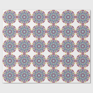 Papier Cadeau Mandala de fleurs
