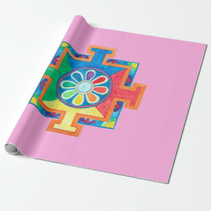 Papier Cadeau Mandala de l'aquarelle de création