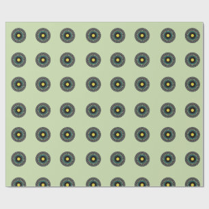 Papier Cadeau Mandala floral à motif continu