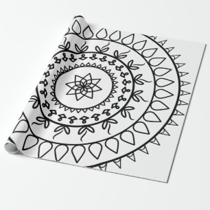 Papier Cadeau Mandala tatala cercle spirituel