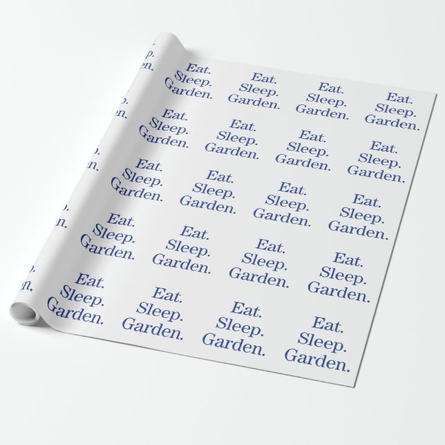 Papier Cadeau Manger. Dormir. Jardin. (Déroulé)