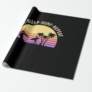 Papier Cadeau Manger Dormir Surfer Répéter