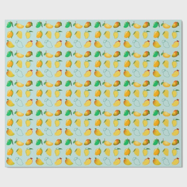 Papier Cadeau Mango frais (Plat)
