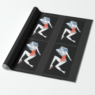 Papier Cadeau Mannequin Glamour Posant Thunder_Cove