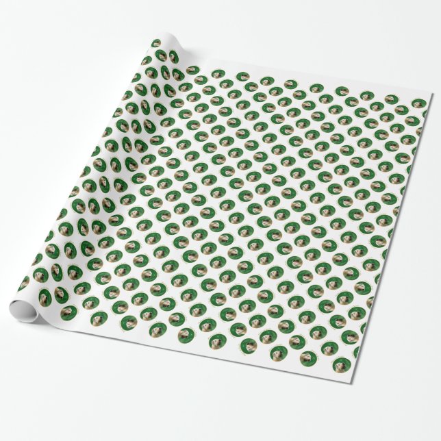 Papier Cadeau Manteau doux à roulettes Terrier Paix (Déroulé)