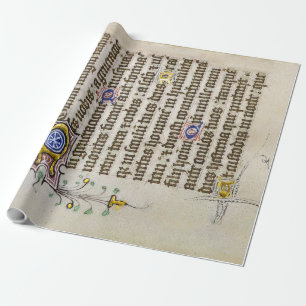 Papier Cadeau Manuscrit médiéval