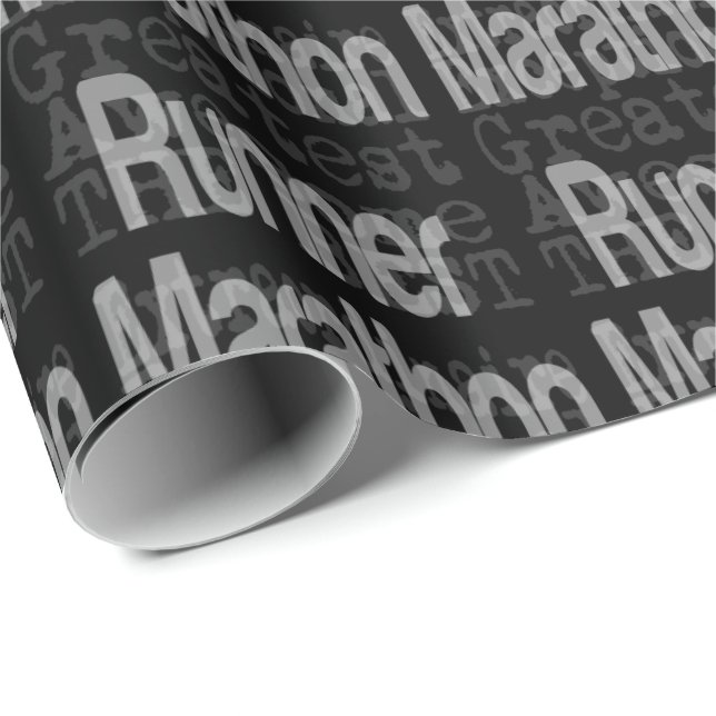 Papier Cadeau Marathon Runner (Coin rond)