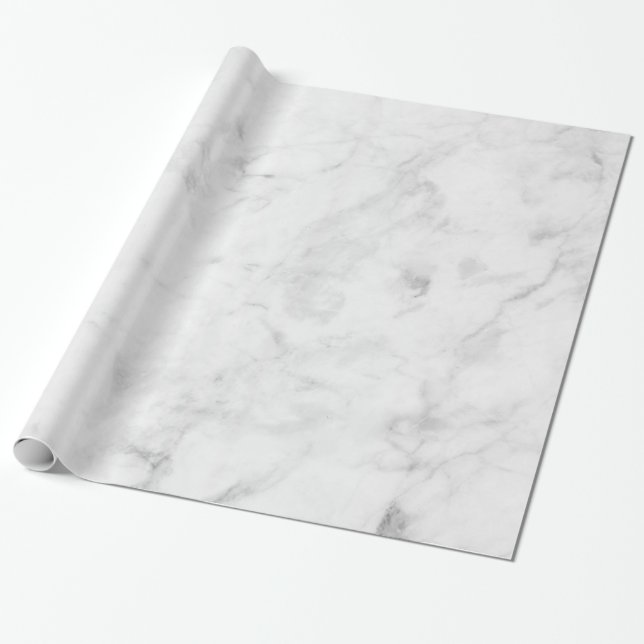 Papier Cadeau Marbre blanc VII (Déroulé)