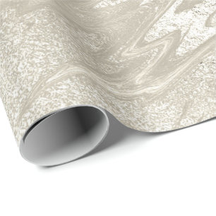 Papier Cadeau Marbre d'or blanc en or Molten Pastel Metal Titani