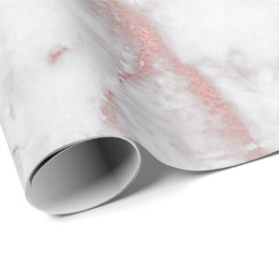 Papier Cadeau Marbre gris rose blanc Brosses brillantes Pierre b