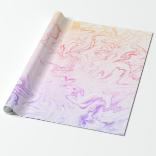 Papier Cadeau Marbre holographique moderne et élégant
