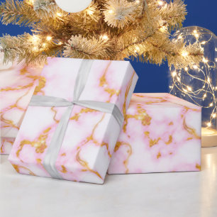 Papier Cadeau Marbre Moderne De Luxe