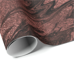 Papier Cadeau Marbre rouge Bronze Maroon profond Marbre Parties 