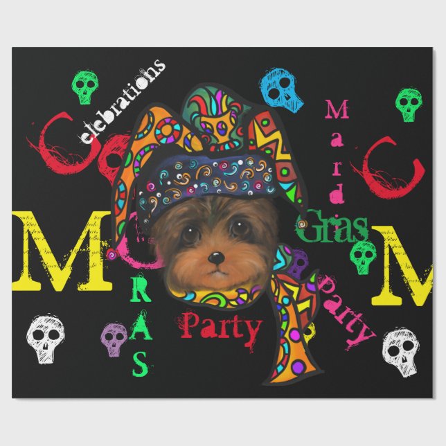Papier Cadeau Mardi GRAS (Plat)