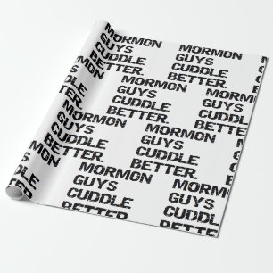 Papier Cadeau Mari ami Noël Anniversaire Mormon Guys