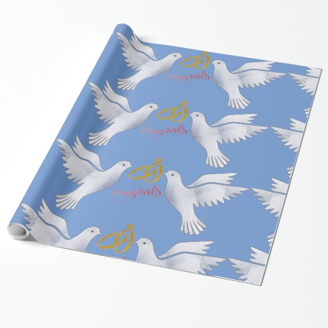 Papier cadeau mariage (Déroulé)