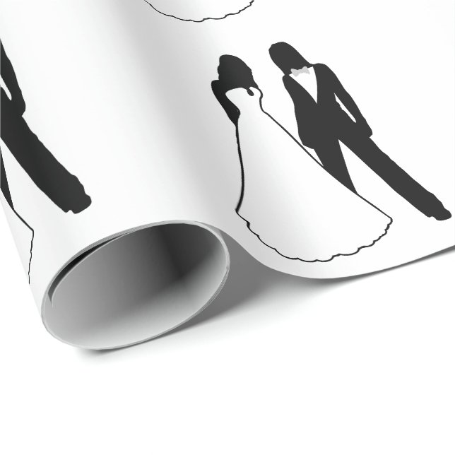 Papier Cadeau Mariage de deux mariées (Coin rond)