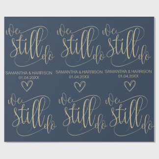 Papier Cadeau Mariage Nautique Faveur Classique Nous le faisons 