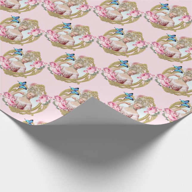 Papier Cadeau Marie Antoinette Papier d'enveloppement Portrait R (Coin)
