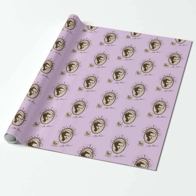 Papier Cadeau Marie Curie - Lavande (Déroulé)