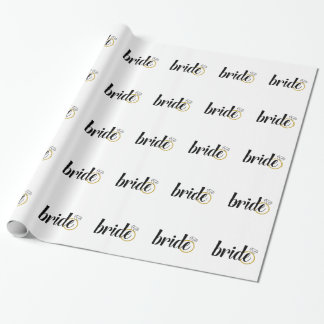 Papier Cadeau Mariée avec anneau