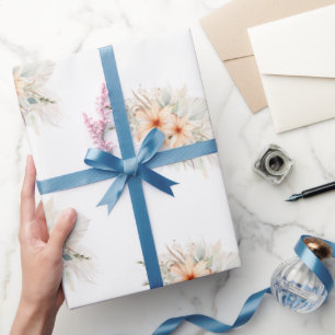 Papier Cadeau Mariée florale