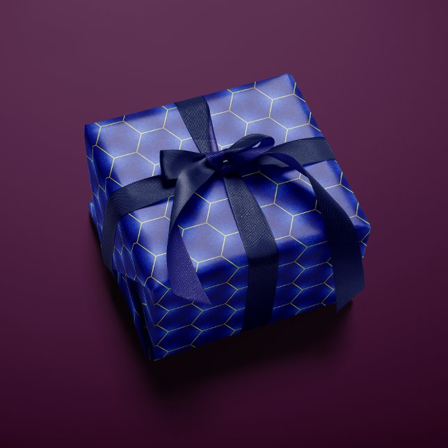 Papier Cadeau Marine chic et moderne et géométrique or (Créateur téléchargé)