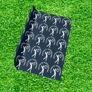Papier Cadeau Marine Joyeux Anniversaire  HOMME Golfeur