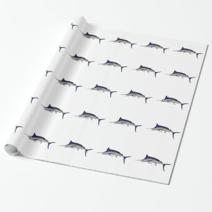 Papier Cadeau Marlin bleu
