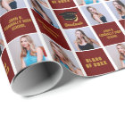 Maroon Graduate Photo Collage Custom Graduate