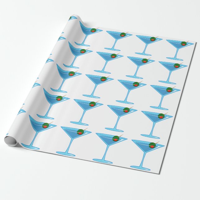 Papier Cadeau Martini (Déroulé)