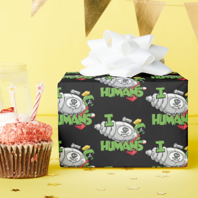 Papier Cadeau MARVIN THE MARTIAN™ I Laser Humains (Fête d'anniversaire)