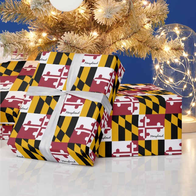 Papier Cadeau Maryland Drapeau & Maryland cadeaux Amérique/fan d (Vacances)