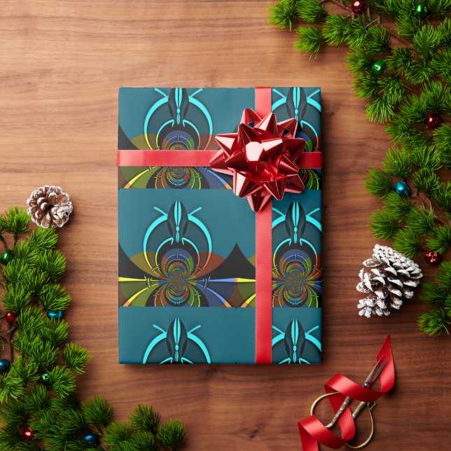 Papier Cadeau Masaï couleurs Hakuna Matata (Cadeau de vacances)
