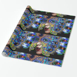 PAPIER CADEAU MASQUE FRACTALE ÉPHÉMÉRALE