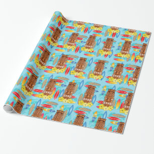 Papier Cadeau Masque hawaïen de Tiki
