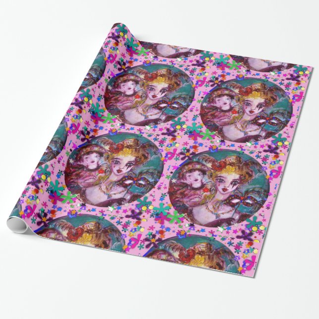 PAPIER CADEAU MASQUERADE DE VALENTINE VÉNÉTIENNE MASQUÉRADE MASQ (Déroulé)
