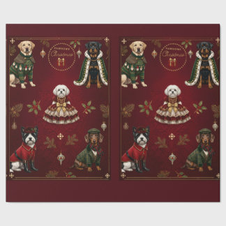 Papier Cadeau Mat Noël Pawsome