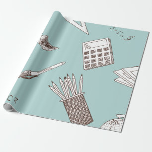 Papier Cadeau Maths d'école