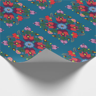 Papier Cadeau Matyo Abstrait motif floral Folk