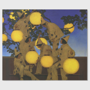 Papier Cadeau Maxfield Parrish Les Porteuses de Lanternes 1908 V