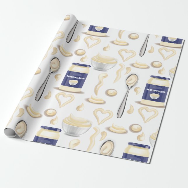 Papier Cadeau mayo mayonnaise condiment crémeux tartiner sauce (Déroulé)