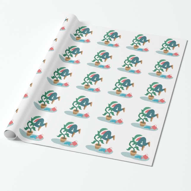 Papier Cadeau me nourrir venus flytrap (Déroulé)
