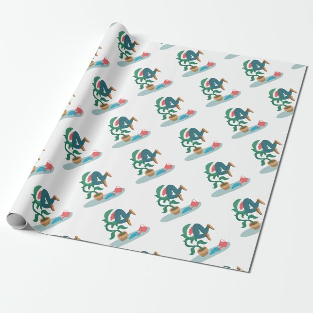 Papier Cadeau me nourrir venus flytrap (Déroulé)