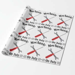 Papier Cadeau Mécanique en service