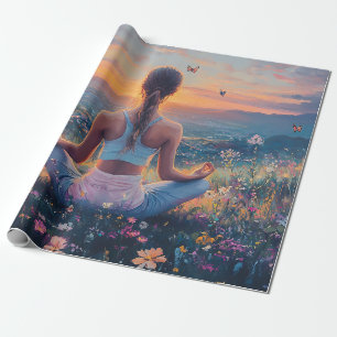 Papier Cadeau Méditation sereine au lever du soleil (4)