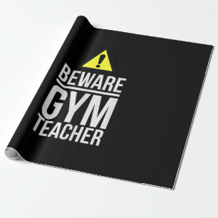 Papier Cadeau Méfiez-vous Gymnase Enseignant Éducation physique 