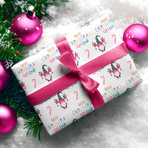Papier Cadeau Meilleur cadeau de Noël Eva! Drôle et brillant G