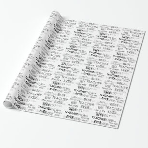 Papier Cadeau Meilleur enseignant jamais