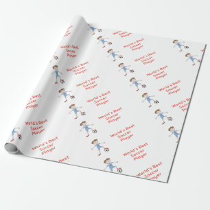 Papier Cadeau Meilleur joueur de football du monde
